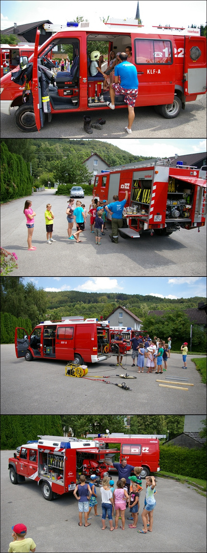 Ferienspaß 2016 (Feuerwehrautos und deren Gerätschaften)