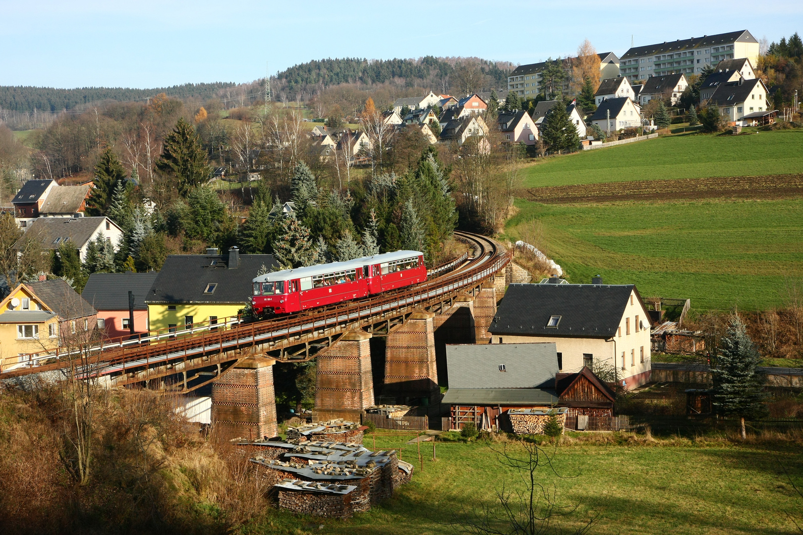 Ferkelei im Erzgebirge