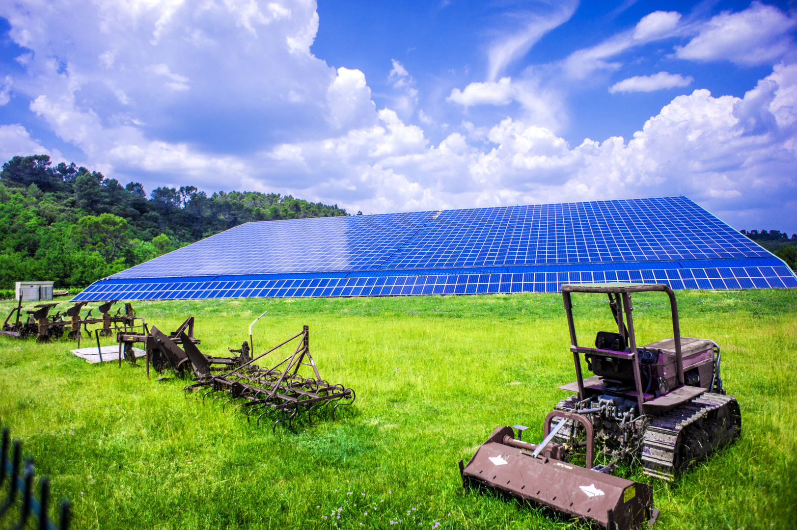 Ferme solaire, Bras, var