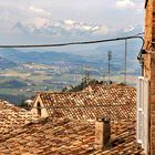 Fermo - Überblick auf die Appenin mit Monte Vettore (2476 m);