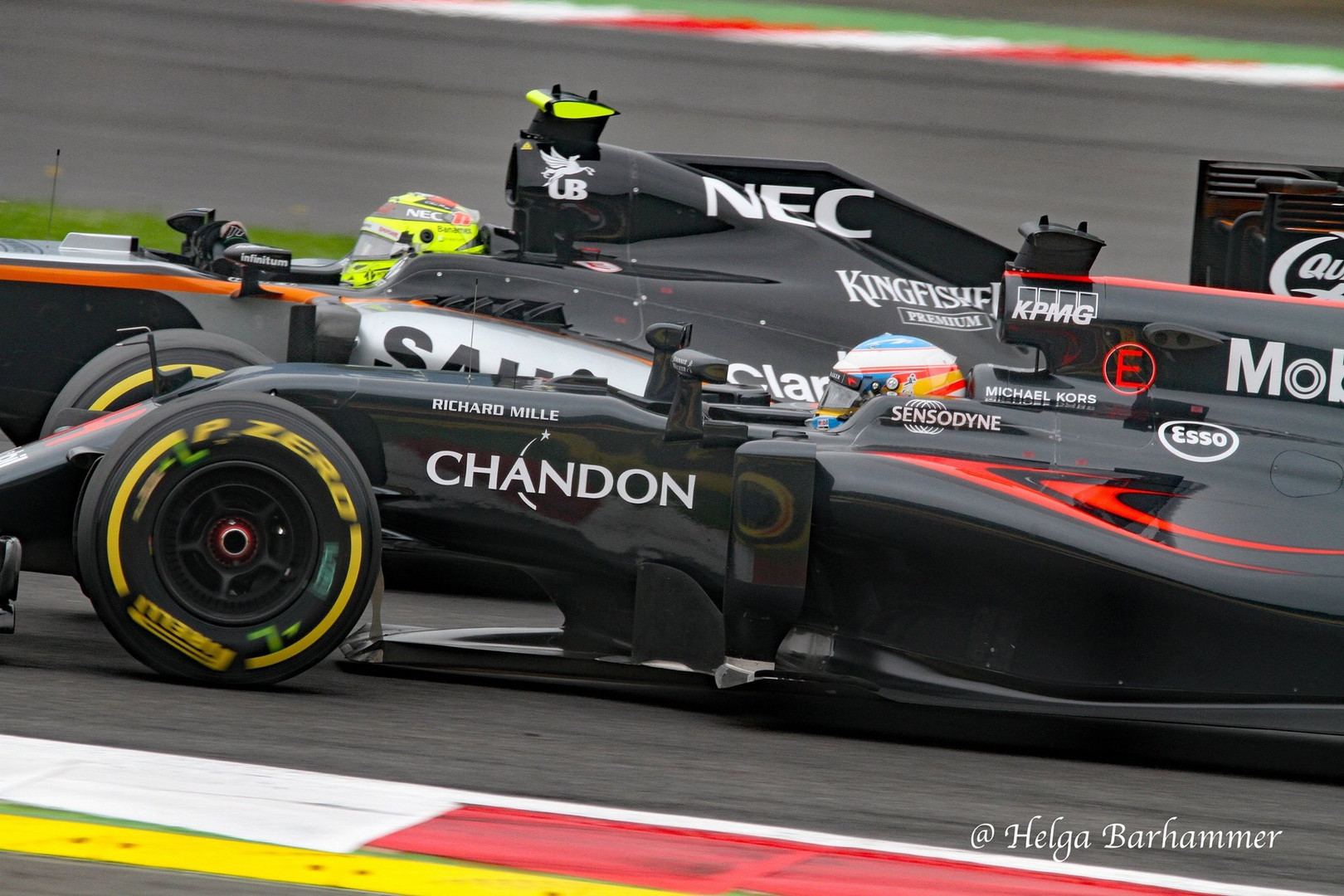 Fernando Alonso, McLaren & Sergio Perez, Force India