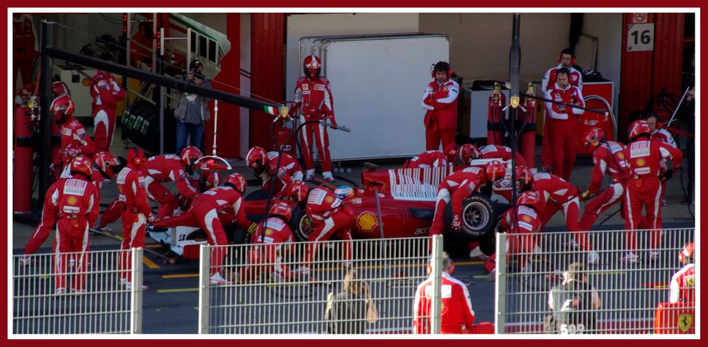 Fernando Alonso y Ferrari. Trabajando en equipo.