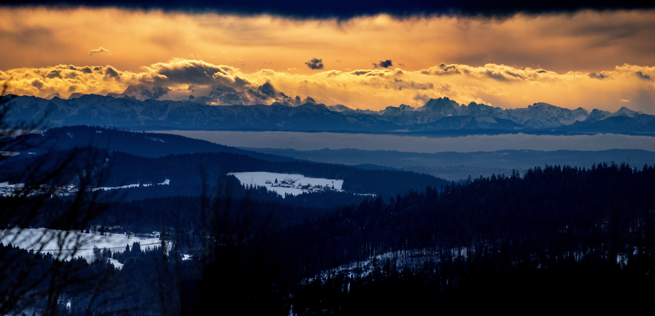 Fernblick am Abend ...