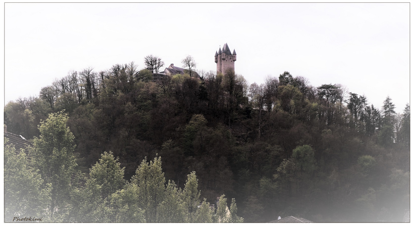 Fernblick auf dem Turm der Burg Nassau 