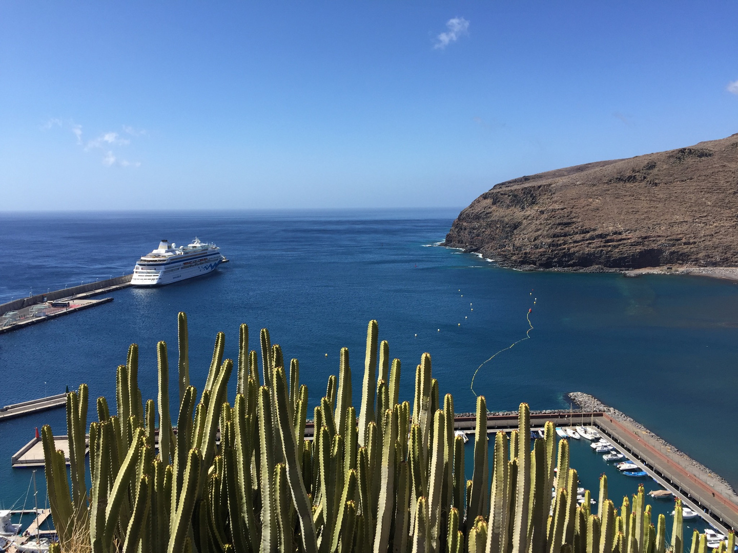 Fernblick auf die Aida 