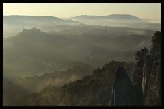 Fernblick mit Nebel