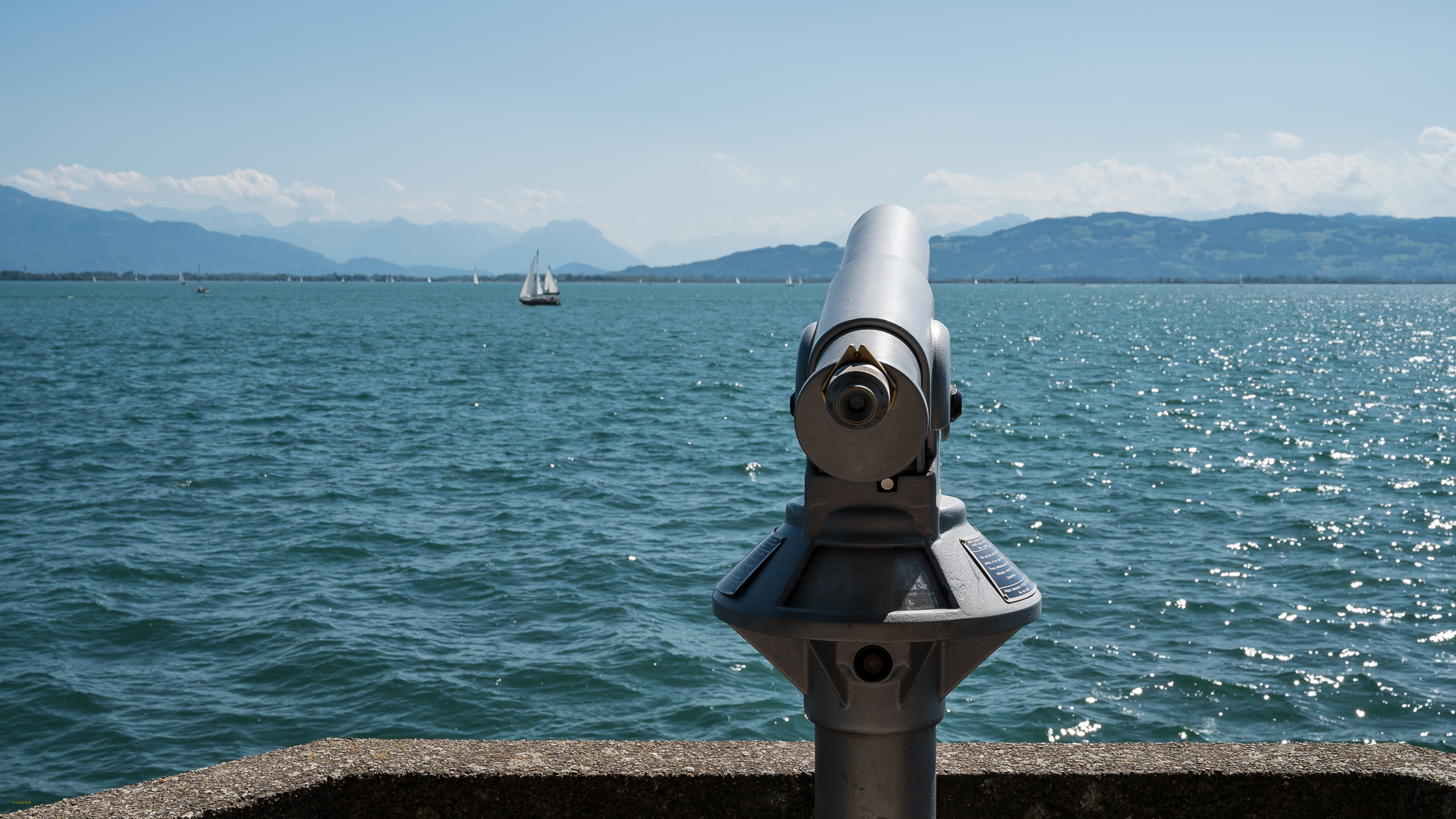 Fernblick - oder ... dort drüben ist die Schweiz ...