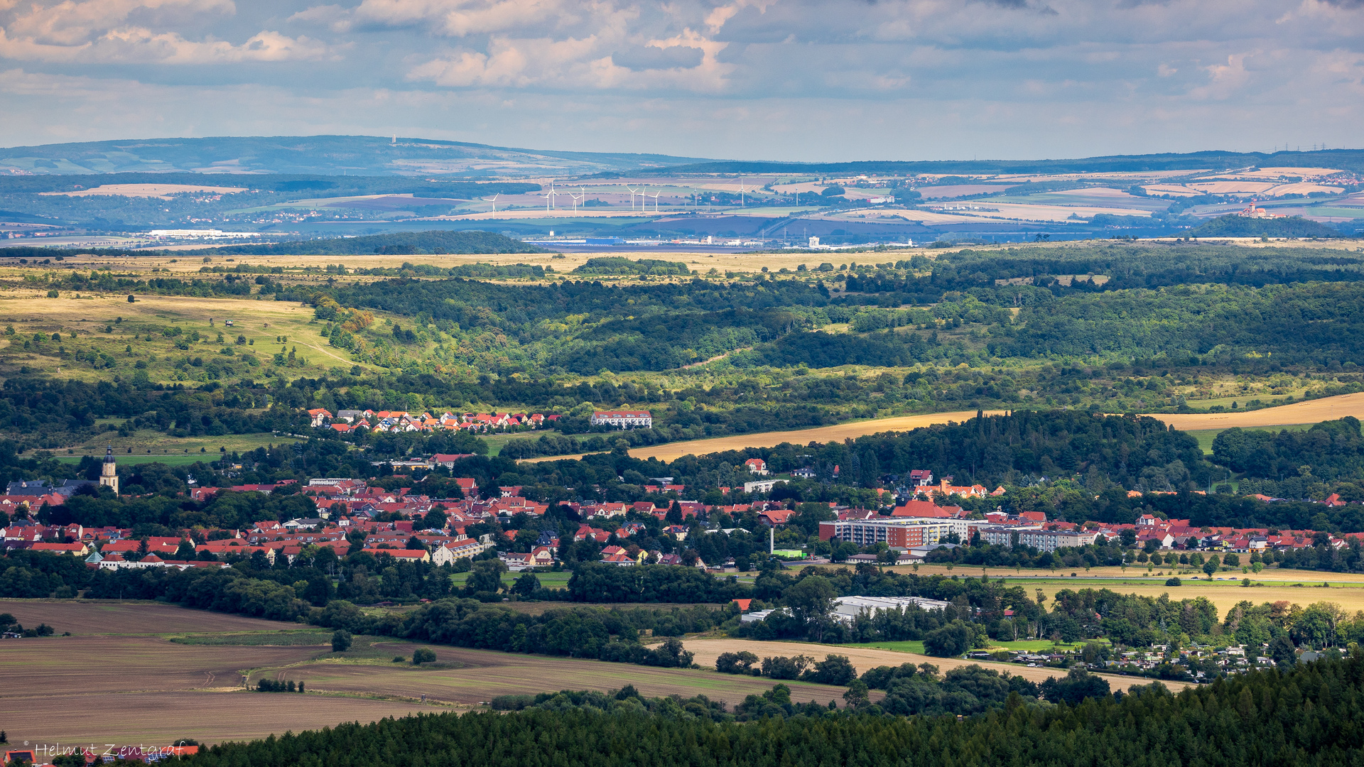 Fernblick - über Ohrdruf hinweg weit ins Thüringer Land