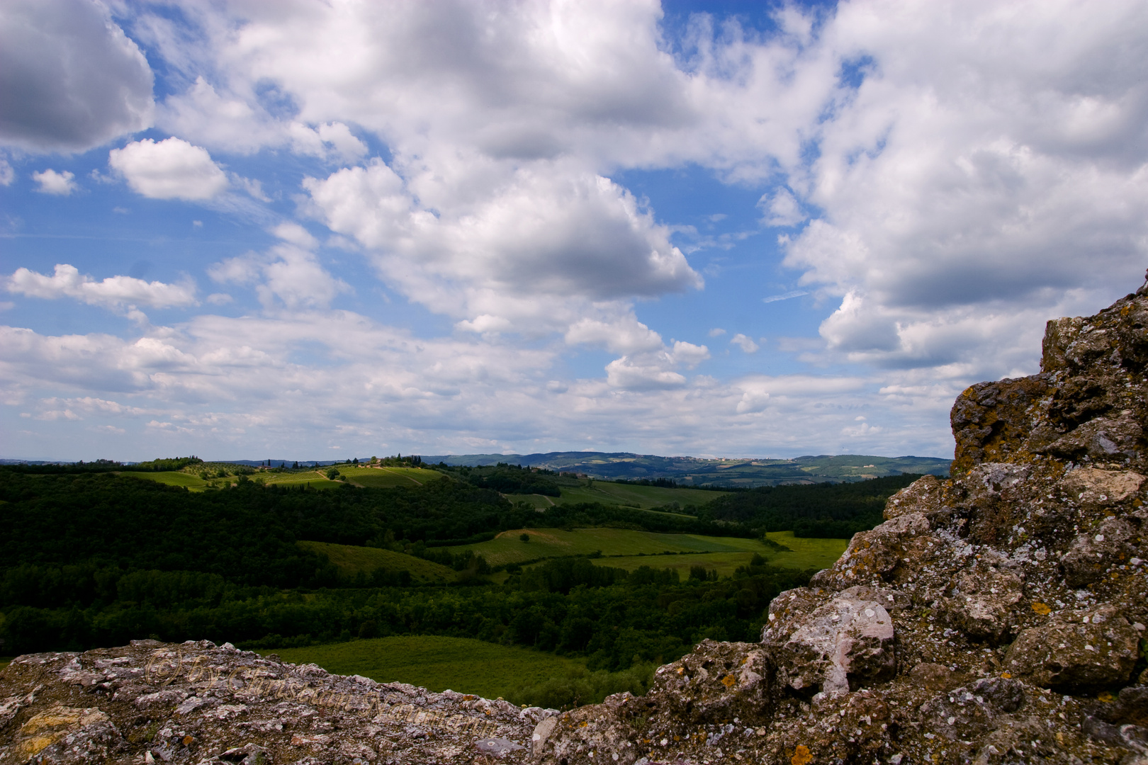 Fernblick vom Monte Ala (Monteriggioni)