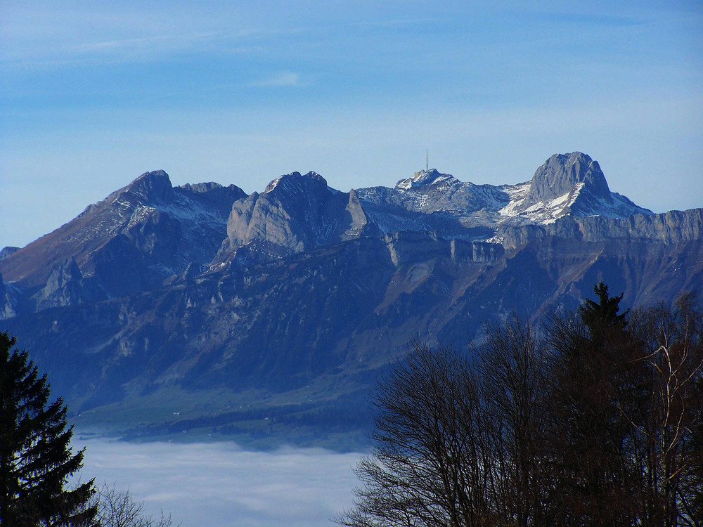 Fernblick zum Säntis