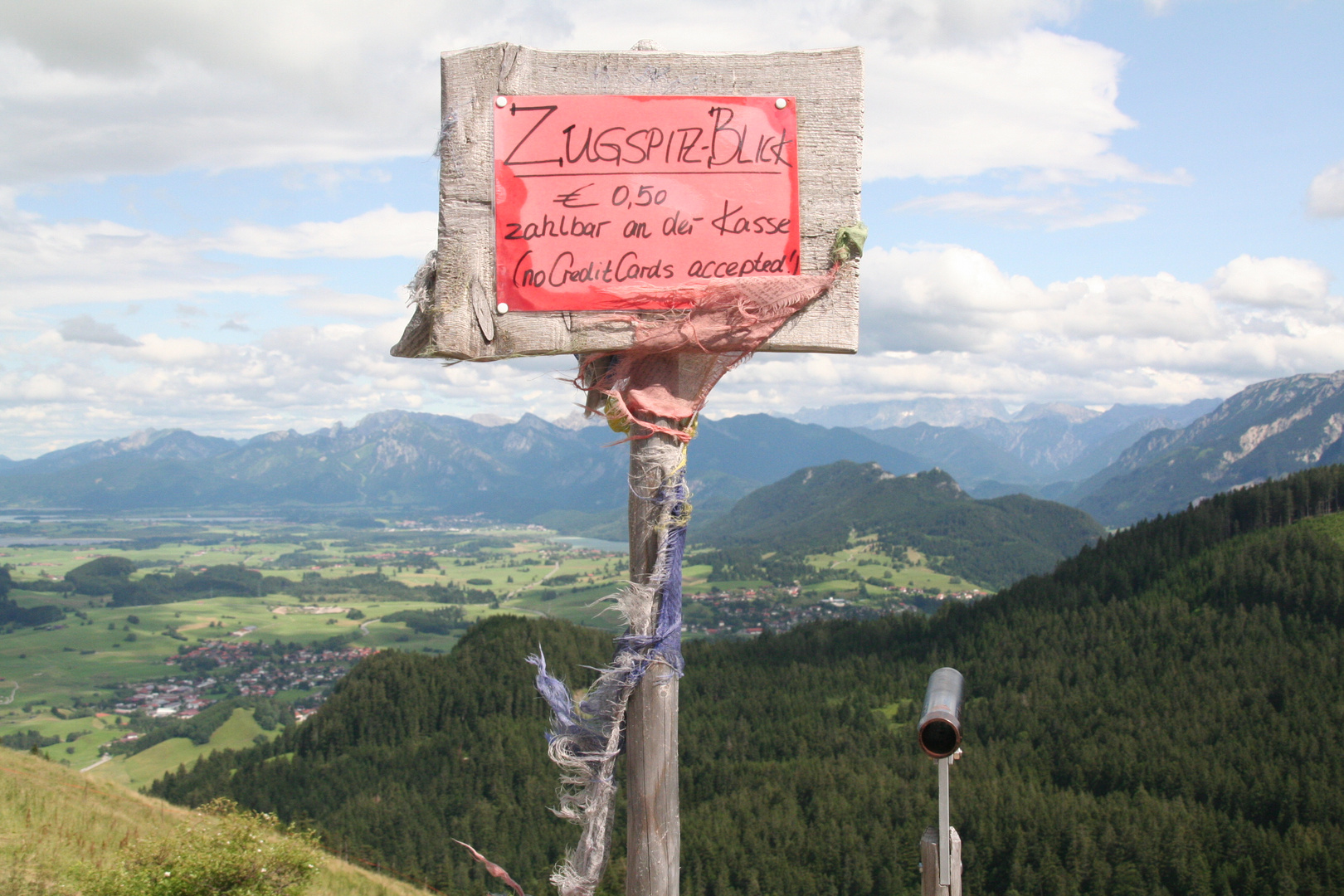 Fernglas zur Zugspitze