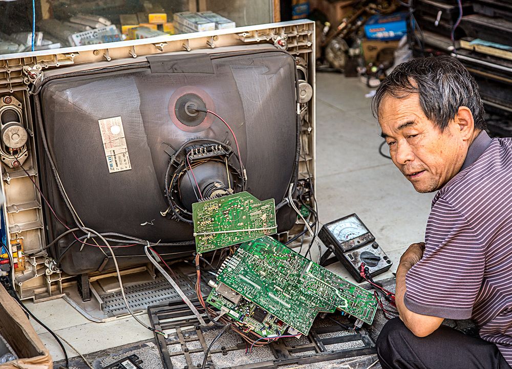 Fernsehtechniker in Yunnan