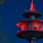 Fernsehturm bei Vollmond