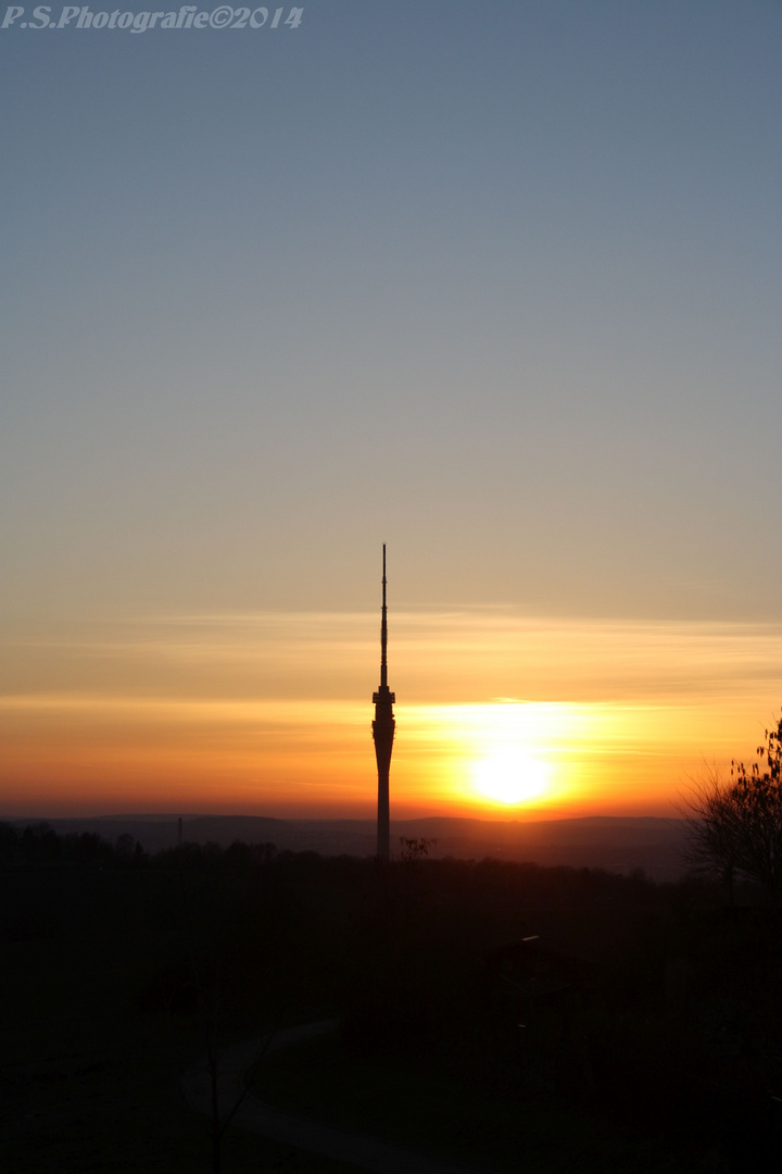 Fernsehturm Dresden Sunset