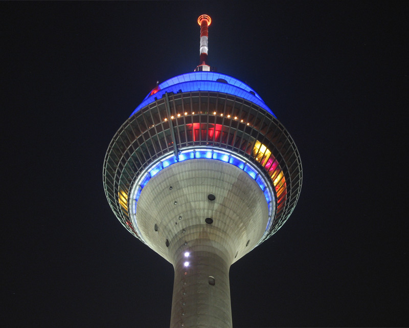 Fernsehturm, Düsseldorf (Nahaufnahme)