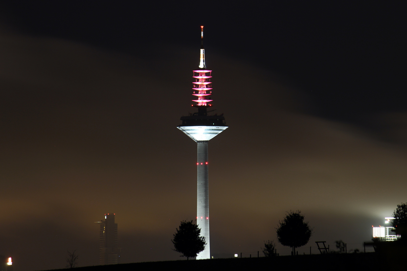 Fernsehturm Frankfurt bei Nacht