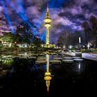 Fernsehturm Hamburg in Gold