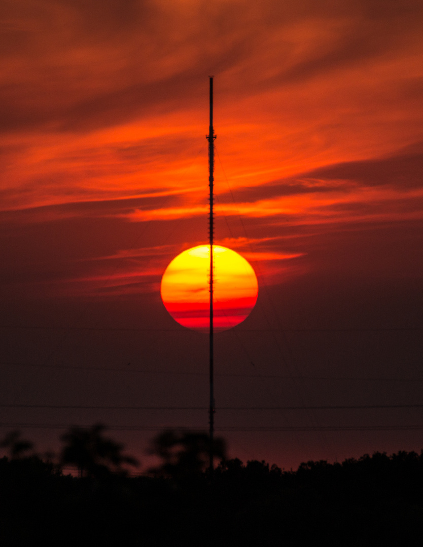 Fernsehturm im Abendrot 2