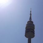 Fernsehturm München bayerischer Himmel