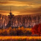 Fernsehturm Schiefbahn im Herbst
