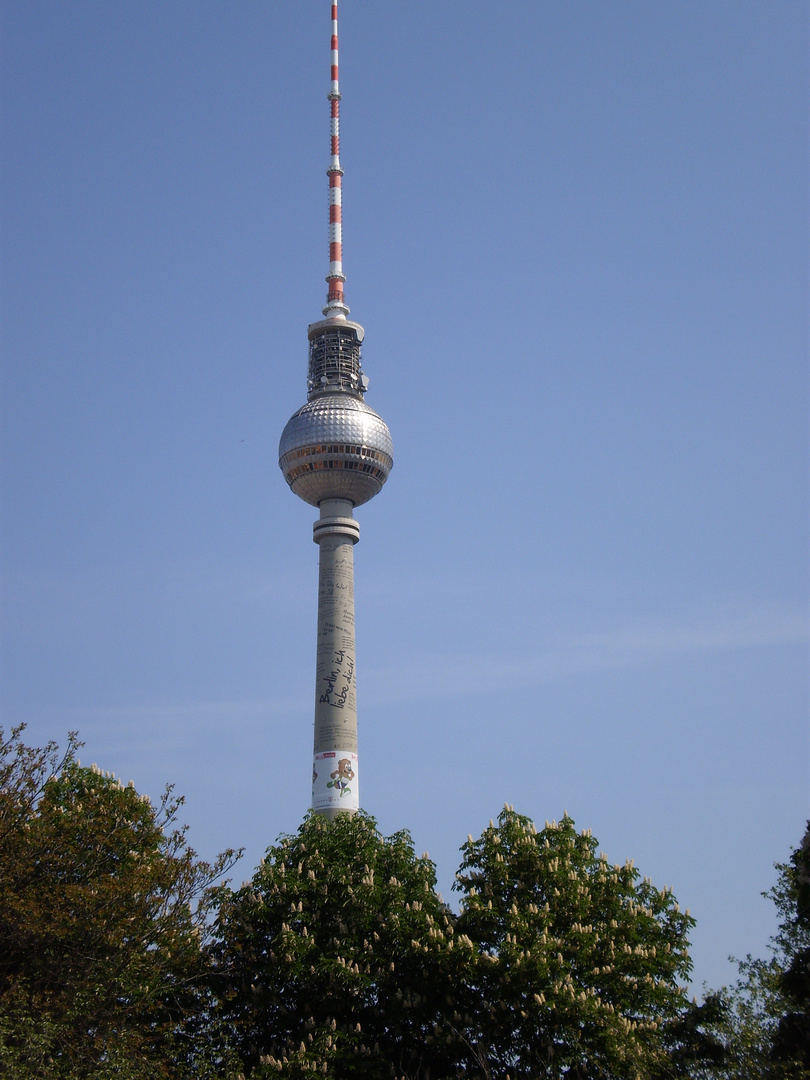 Fernsehturm von der Spree aus