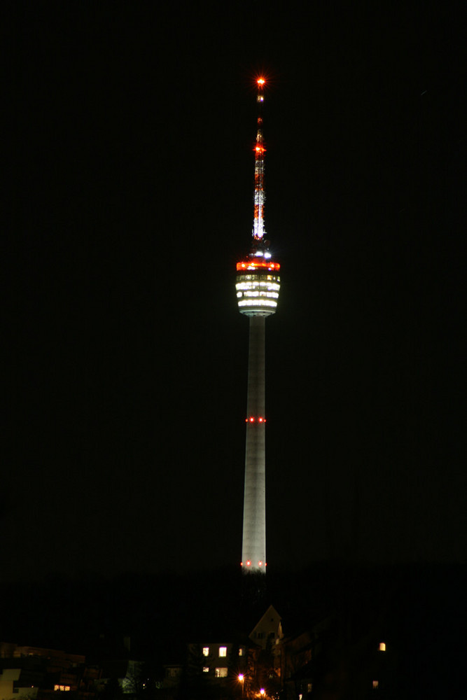 Fernsehturm von Heslach aus