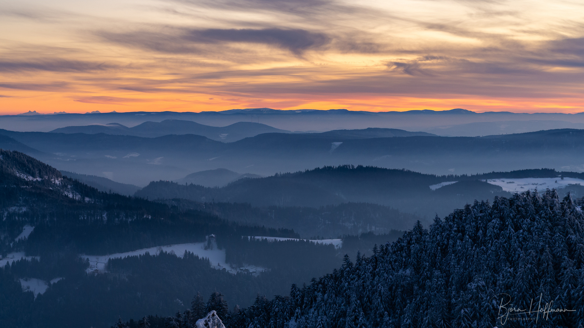 Fernsicht auf der Hornisgrinde