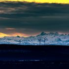 Fernsicht auf die Alpen