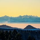 Fernsicht auf die Alpen