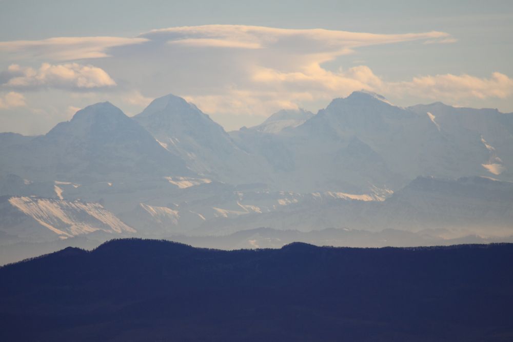 Fernsicht auf die Alpen - Hochblauen 1165 m - Südschwarzwald