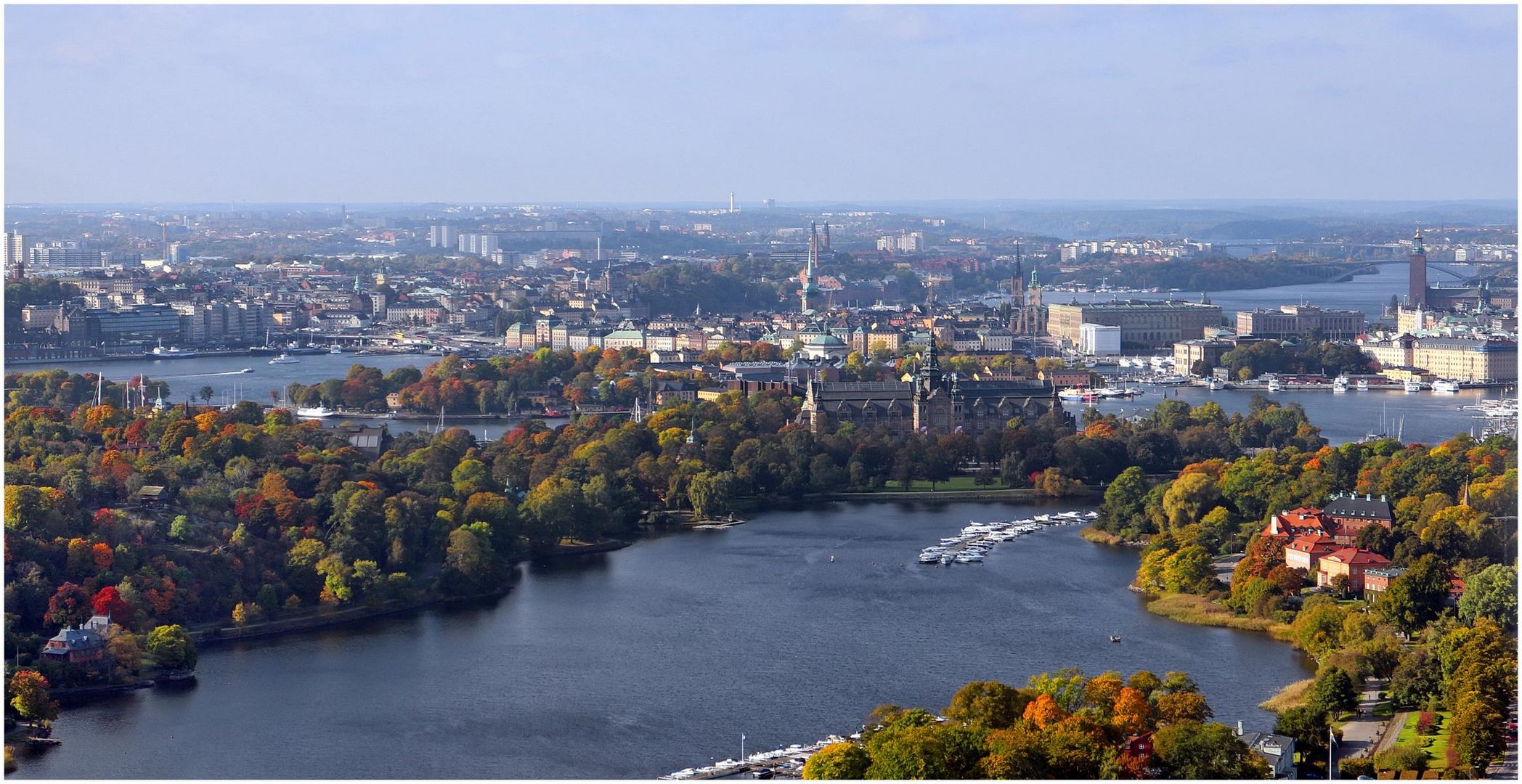 Fernsicht auf Stockholm