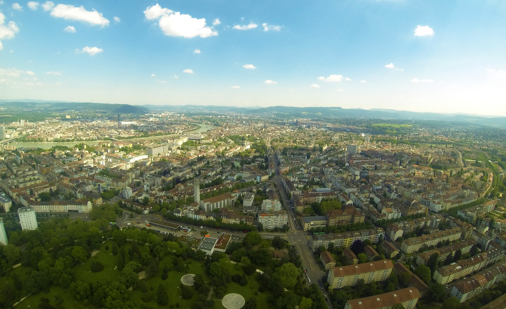 Fernsicht über Basel