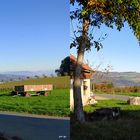 Fernsicht vom Bauernhof Lüsch bei Beinwil am See - 3D Kreuzblick