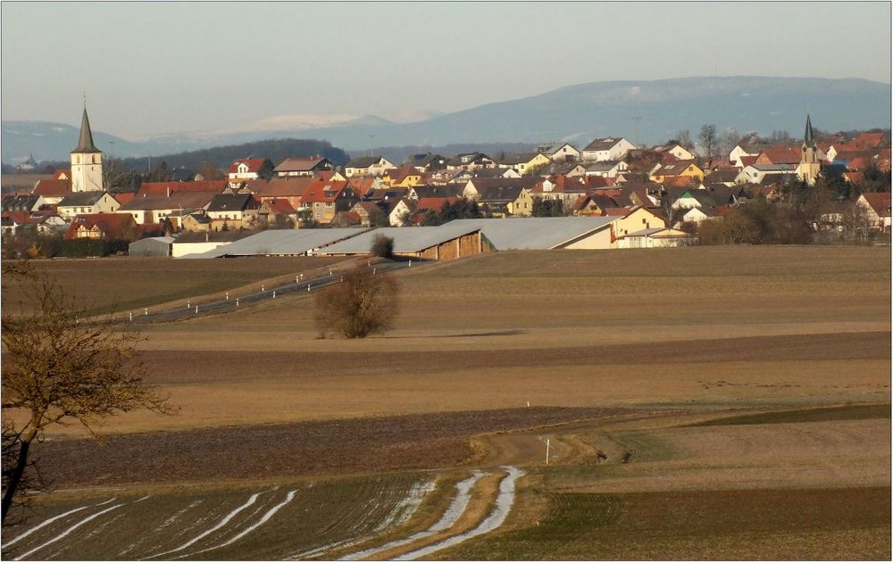 Fernsicht vom Haßgau in die bayrische Hochrhön