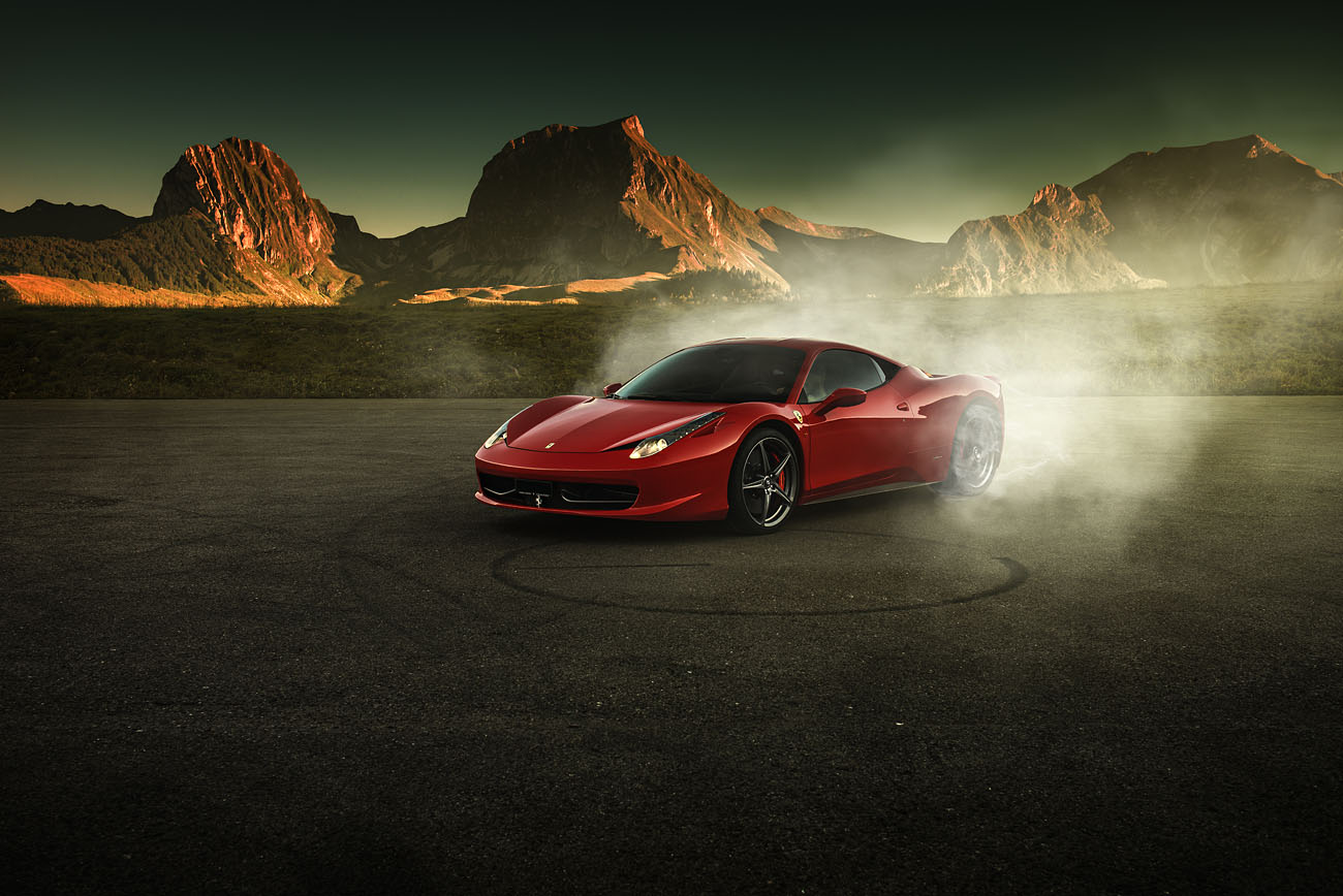 Ferrari 458 Burnout