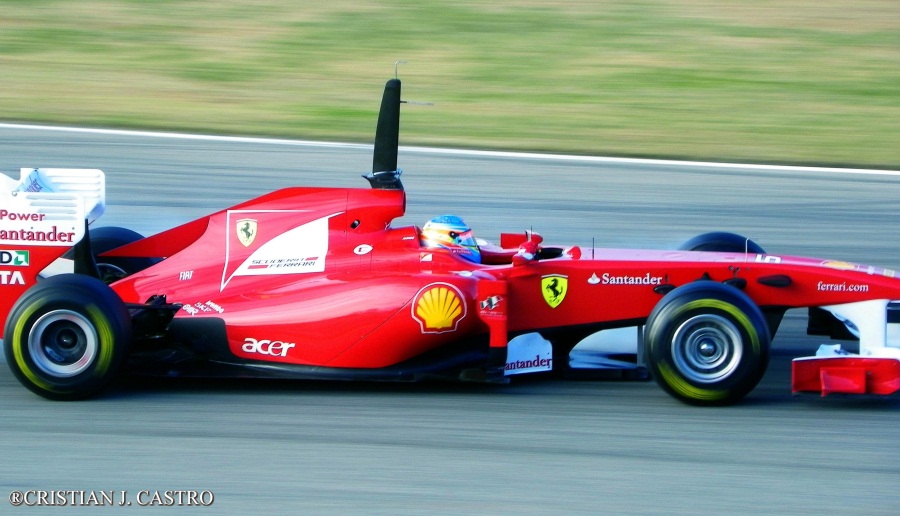 FERRARI F150 ITALIA AT CIRCUIT OF VALENCIA, IN TEST SESSION 2011