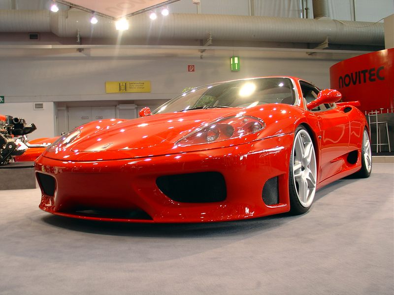 Ferrari gestern auf der IAA in Frankfurt