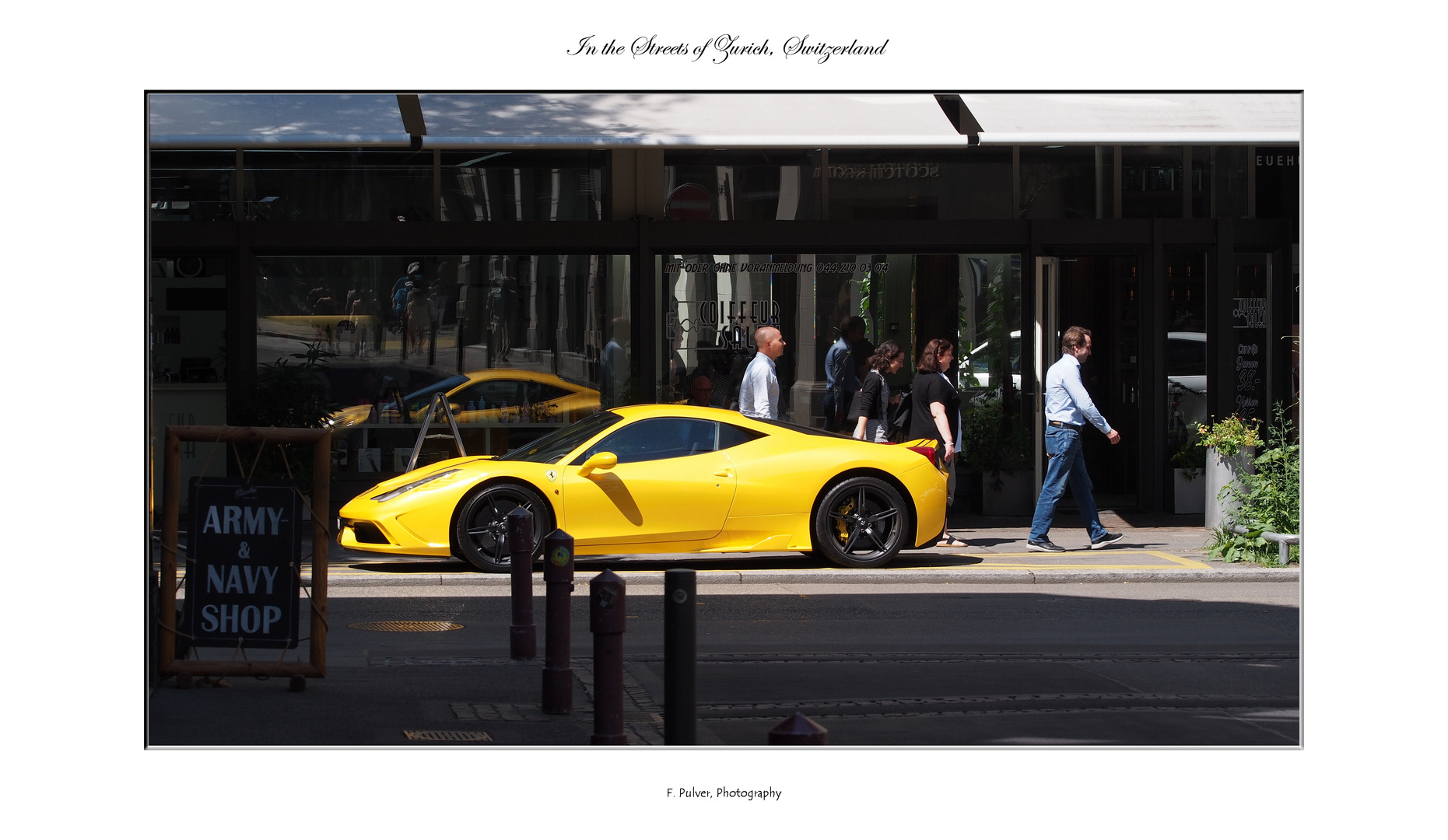 Ferrari in der Zürcher Innenstadt