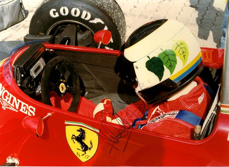 Ferrari Pilot :Stefan Johansson Schweden.