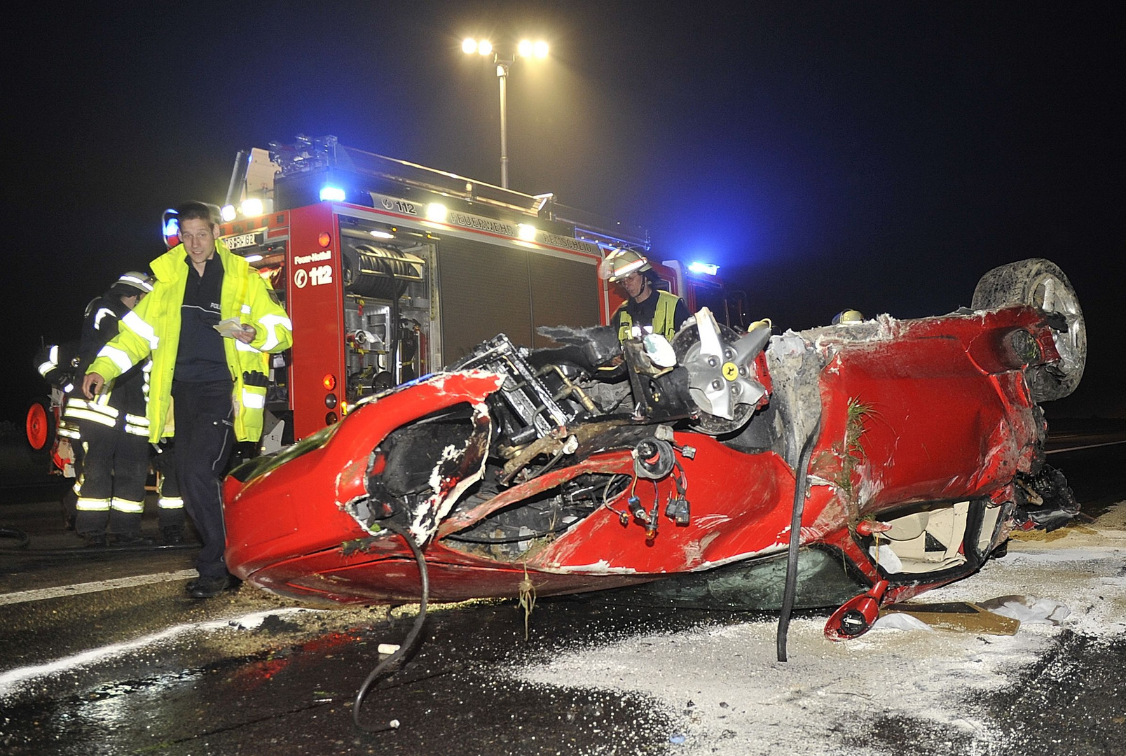 Ferrari platt wie eine Flunder