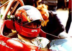 Ferrari Start Nr: 27. Gilles Villeneuve Canada F.1 Pilot.