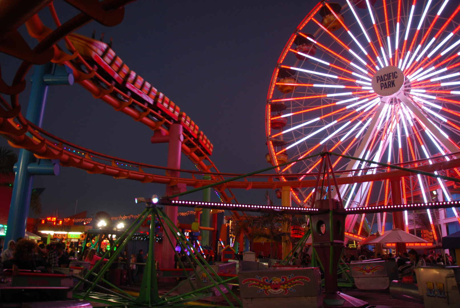 Ferris Wheel and Rollercoaster