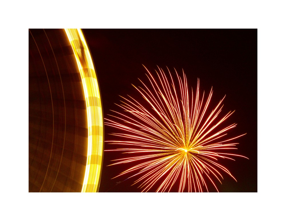 Ferris wheel and star