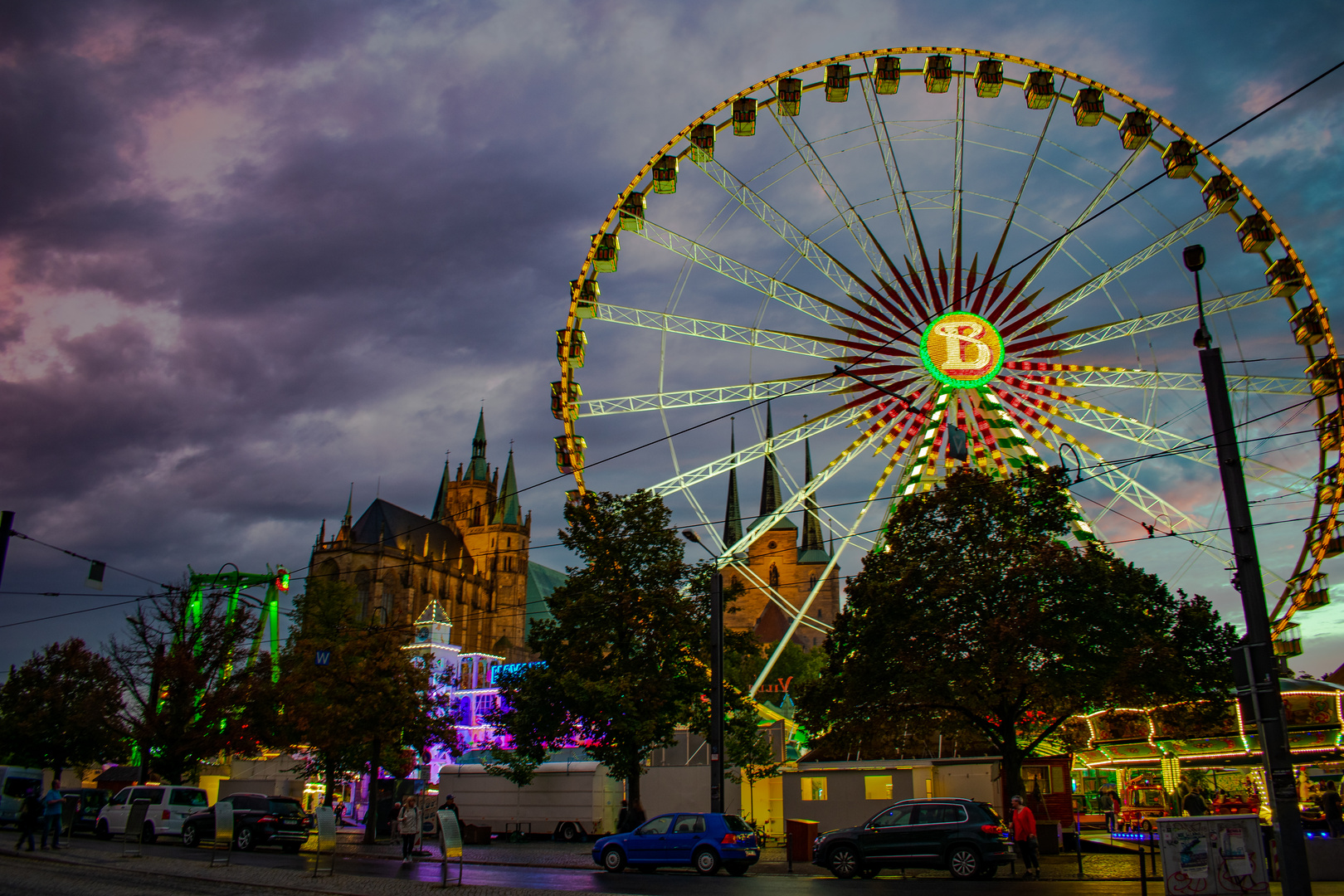 Ferris wheel in the capital of Thuringia