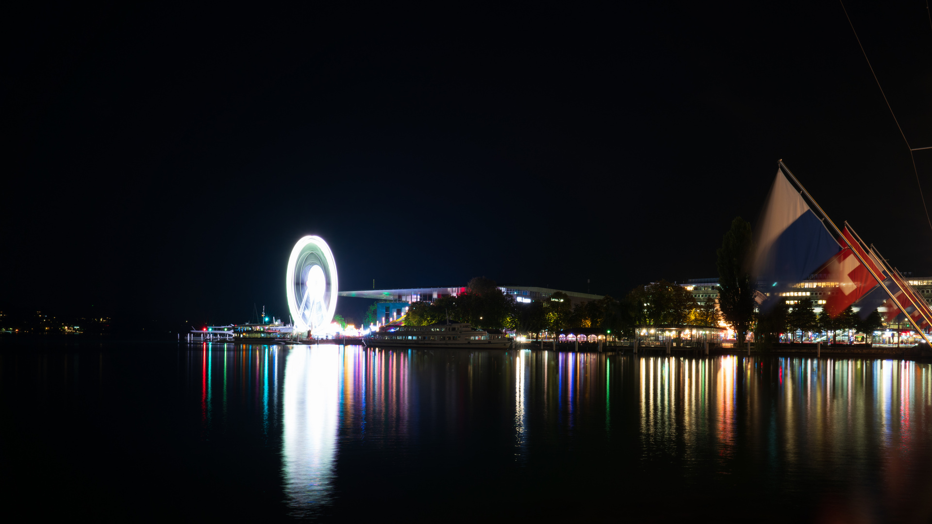 Ferris wheel night