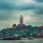 Ferris wheel over Halong bay