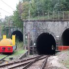 Ferrovia Porrettana. Stazione di Corbezzi, l'unica al mondo ad avere portali di gallerie.