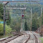 Ferrovia Porrettana. Stazione di Valdibrana altro scambio rimosso.