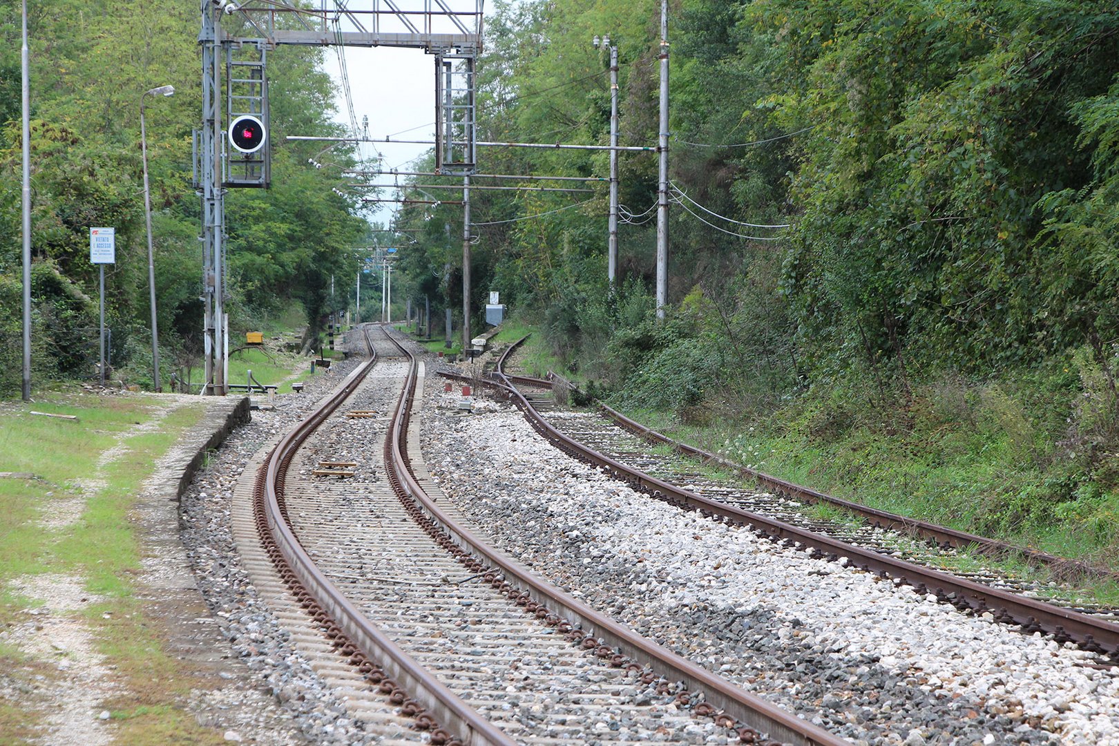 Ferrovia Porrettana, uno scambio in meno a Valdibrana