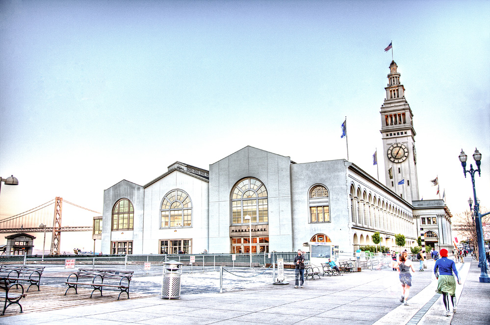 ferry building in san francisco hdr